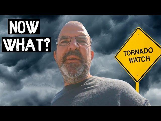 WHAT SHOULD WE DO? VAN LIFE TEXAS OUR FIRST WEATHER WARNING [S7-E12]