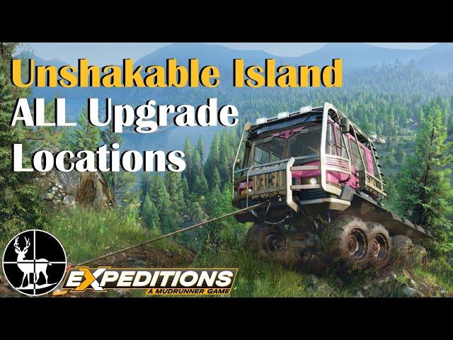 Unshakable Island | ALL Upgrade Locations | Free Roam | Expeditions: A MudRunner Game