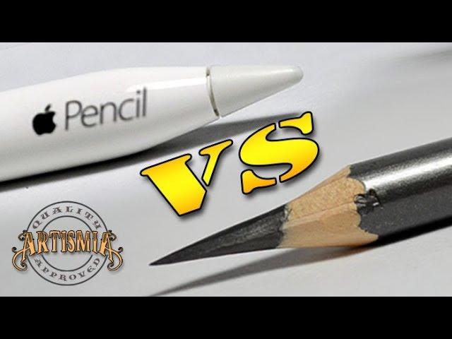 Apple Pencil VS A Real Pencil ~ Drawing ( iPad Pro & Paper by 53 )