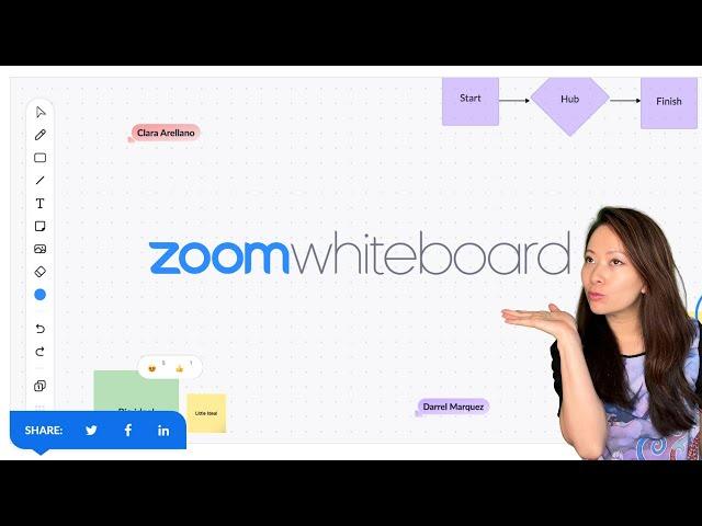 NEW Zoom Whiteboard feature [2022] - Visual Collaboration #zoom #zoomwhiteboard