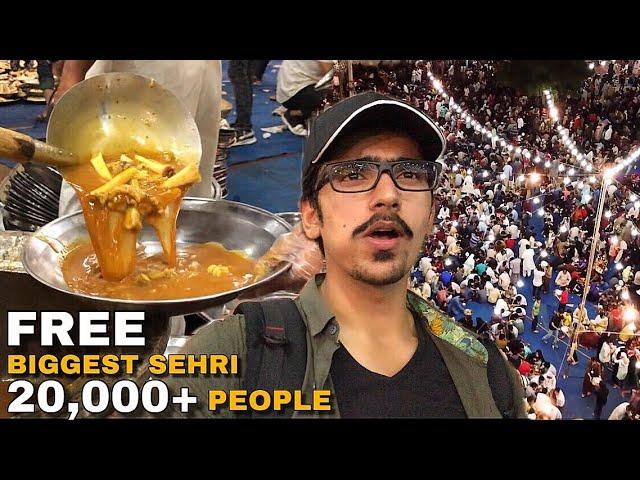 PAKISTAN’s BIGGEST FREE SEHRI for 20,000+ People - Street Food In KARACHI