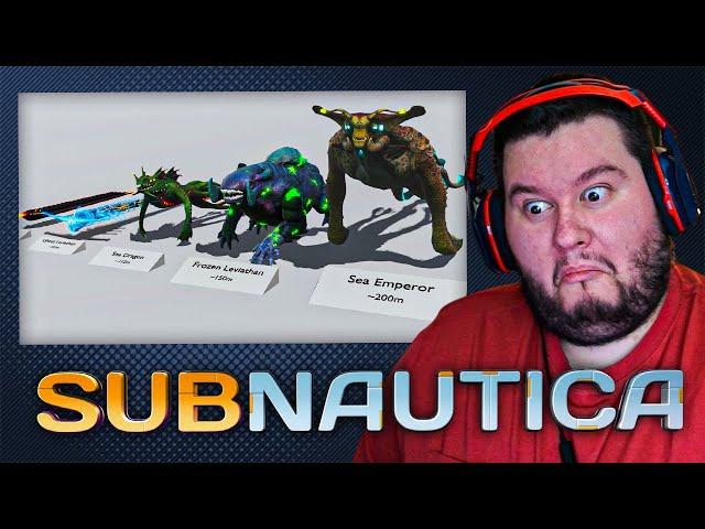 Flats Reacts To "The ACTUAL size of Subnautica & Below Zero LEVIATHANS"