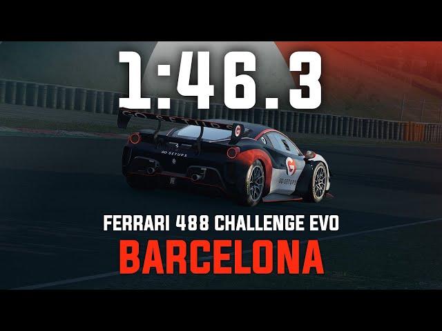 Barcelona 1:46.3 - Ferrari 488 Challenge EVO - GO Setups | ACC 1.10.2