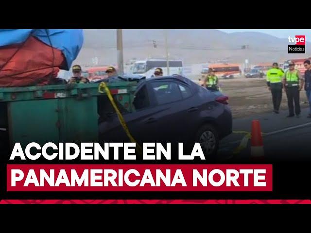 Accidente en la Panamericana Norte: auto choca con tráiler y deja tres personas fallecidas