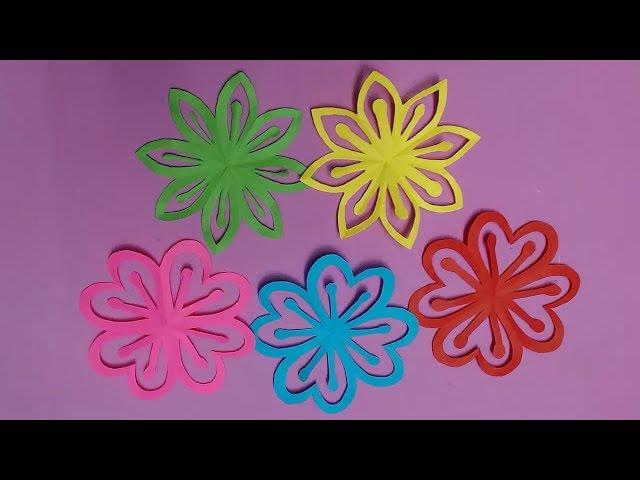 How to Make Beautiful Flower with Color Paper | DIY Paper Flowers Making