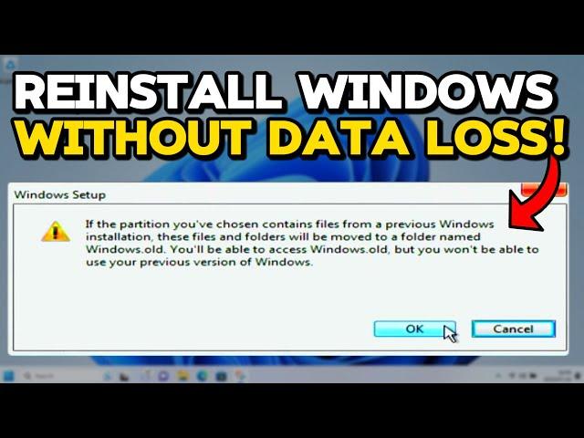 How to Reinstall Windows Without Losing Data! (Tutorial)