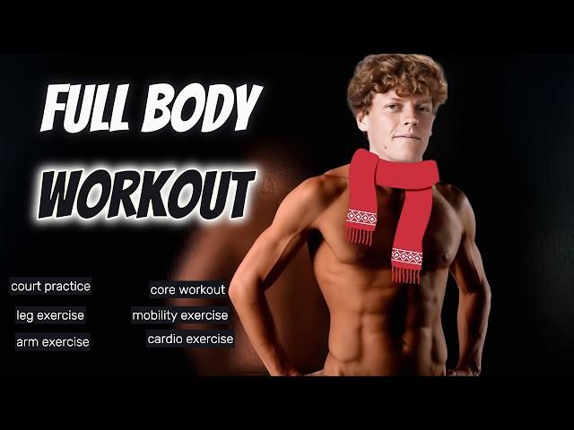 Jannik Sinner Full-Body Tennis Workout | Best Tennis Training Program -2024