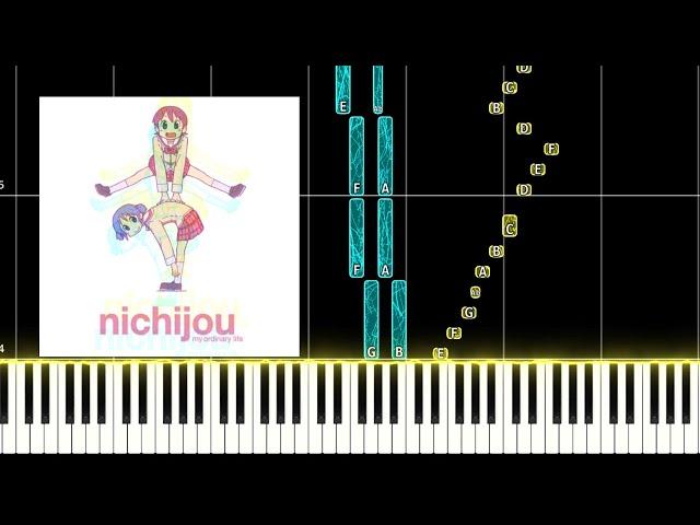 Koigokoro wa Dangan mo Yawarakakusuru - Nichijou OST PIANO TUTORIAL + FREE SHEET