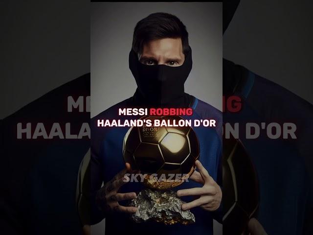 MEESI ROBBING.... | #skygazer #trending #edit #viral #football #goat #messi #ballondor #robbery