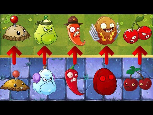 PvZ 2 Contrast game All Plants PvZ 1 vs PvZ 2 Gameplay (Part 2)