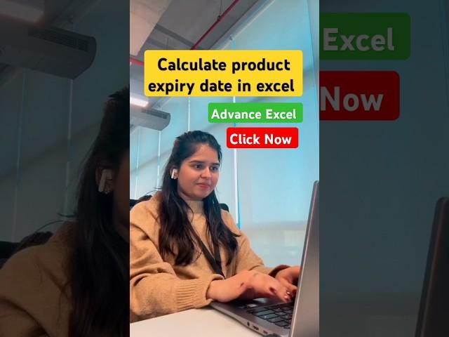 Calculate product expiry date in excel #excel #excelformula #exceltricks #expiry #products