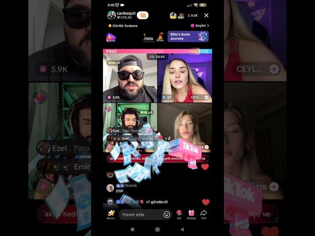 Canbequit Güven Demir Tiktok Canlı Yayın Sarışın Kız Canbequit'e Küfür Ediyor