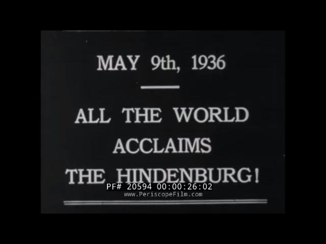 HISTORY OF THE DIRIGIBLE HINDENBURG  LZ-129   LAKEHURST NAVAL AIR STATION  20594