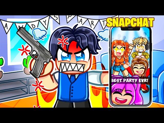 Andy Is FURIOUS In Roblox SNAPCHAT, So He Gets REVENGE!