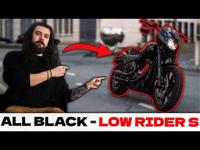 Ich sehe SCHWARZ bei der HARLEY DAVIDSON LOW RIDER S 117