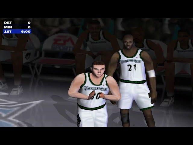 NBA Live 2000 - Detroit Pistons vs Minessorta Timberwolves