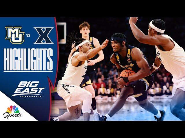 Marquette vs. Xavier | BIG EAST TOURNAMENT HIGHLIGHTS | 3/13/25 | NBC Sports