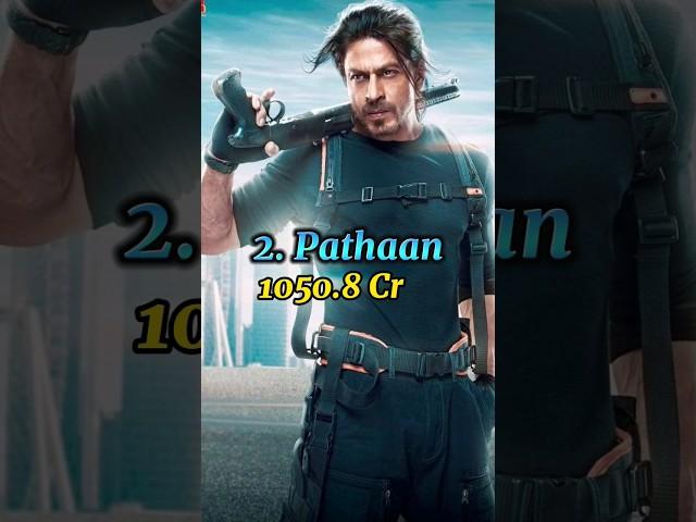 Top 10 Highest Grossing Shahrukh khan movies #shorts #srk #topmovies2024 topmov #pathaan