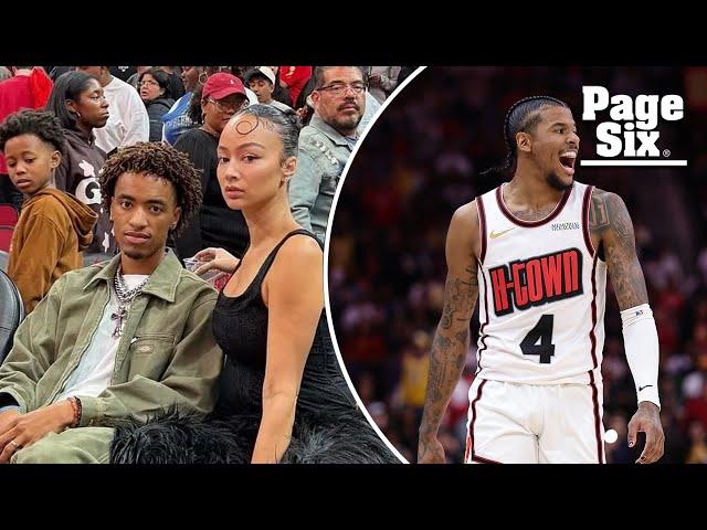 Draya Michele sits courtside with 22-year-old son to watch her 22-year-old NBA star bf, Jalen Green