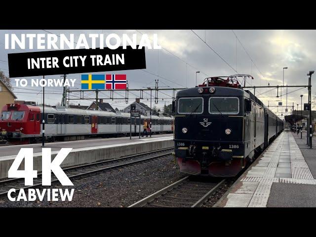 INTERNATIONAL INTER CITY TRAIN - 4K Train Drivers View (Stockholm to Oslo)