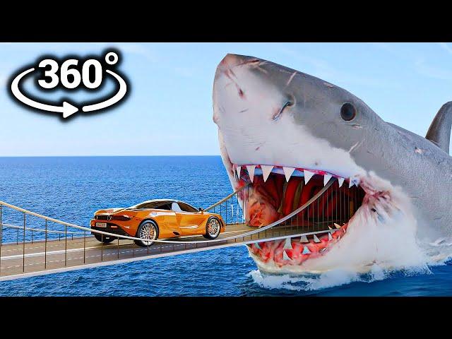 360° Megalodon Shark Attack