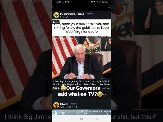 When Our GOVERNOR drops the F- Bomb on air. LOL
