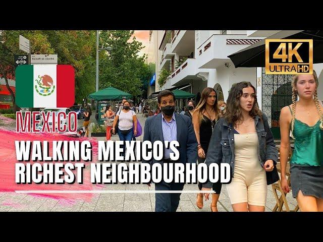  Mexico City Walking Tour - Polanco Mexico City Luxury Neighbourhood [4K HDR / 60fps]