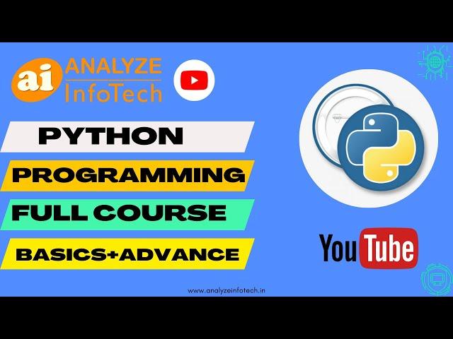 Python Programming Full Course Basic + Advance