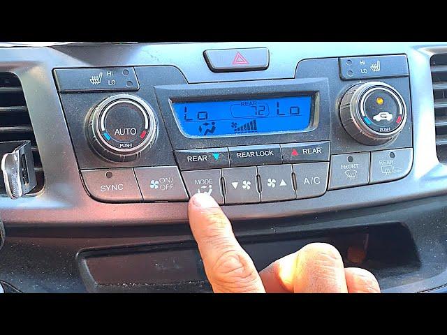 Honda Vent, Defrost Mode Control Button Won't Work