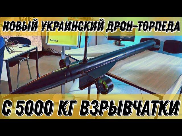 Новый украинский дрон-торпеда "Толока" с дальностью 2000 км и 5000 кг взрывчатки!