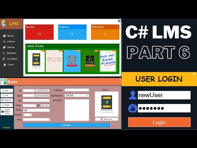 C# Project Tutorial - Create a Library Management System Using C# And MySQL - [ Part 6 ]