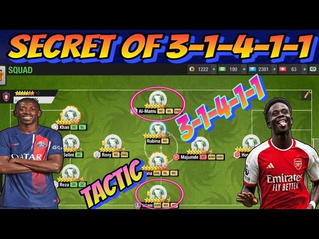 Secrets Behind 3-1-4-1-1 Formation in Top Eleven 2024 | New Tactic for 3-1-4-1-1 Formation