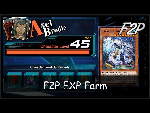 How to MAX LEVEL a character in a day with a F2P deck [Yu-Gi-Oh! Duel Links]