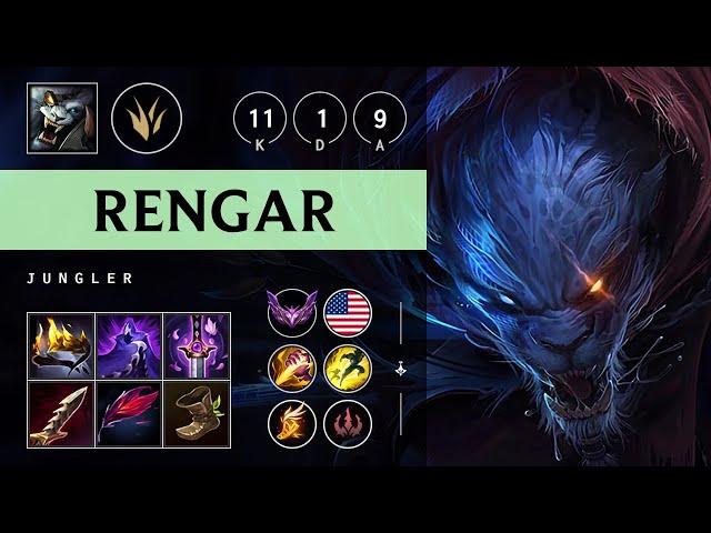 Rengar Jungle vs Kha'Zix: Godlike - NA Master Patch 14.19