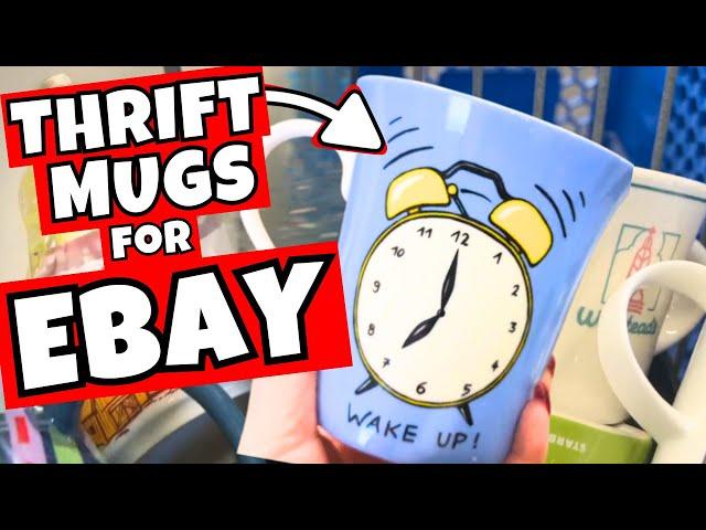 Flipping Mugs on Ebay | Thrift with Me to Sell Mugs on Ebay for Profit