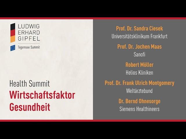 Wirtschaftsfaktor Gesundheit: Wie gestalten wir das Ökosystem am Standort Deutschland?