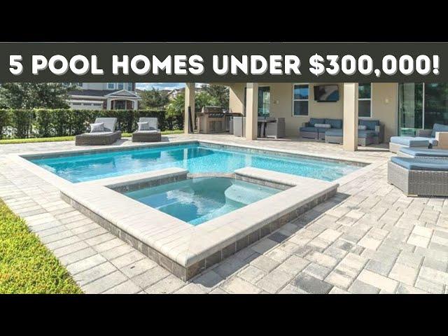 5 Pool Homes in Florida Selling For Under $300,000!!