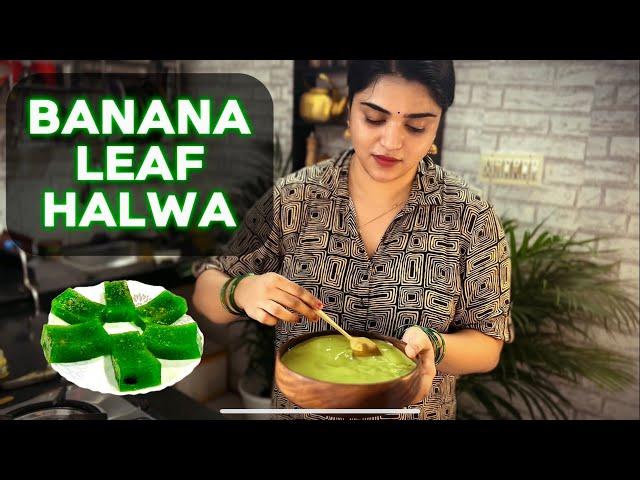 BANANA LEAF HALWA RECIPE | Nature Cooking | Mallu Vlogz