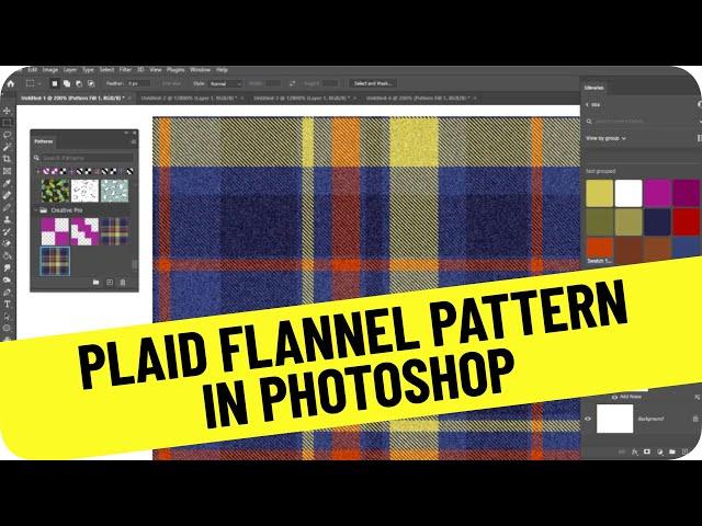 Photoshop How-To: Create a Plaid Flannel Pattern (Video Tutorial)