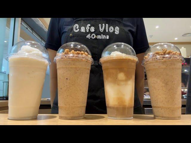 [4K]  Korean Cafe Vlog: 40-Minute Collection 