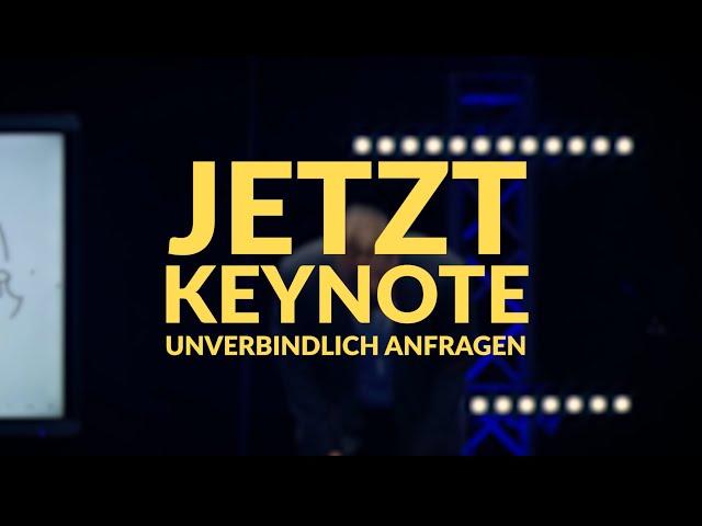 Eine inspirierende Keynote für (fast) jeden Anlass 