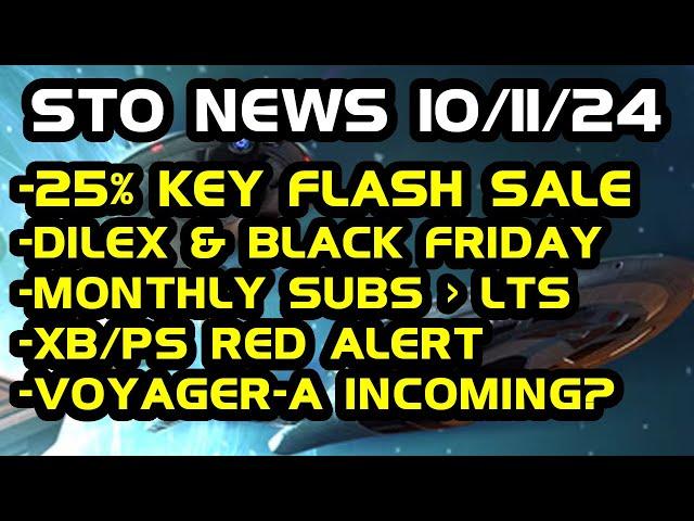 STO News 10/11: PC Users, Sell Your Dilithium ASAP | Voyager-A Coming Soon?