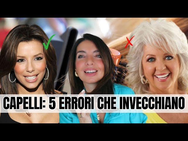 CAPELLI OVER 50: 5 ERRORI che invecchiano e come evitarli