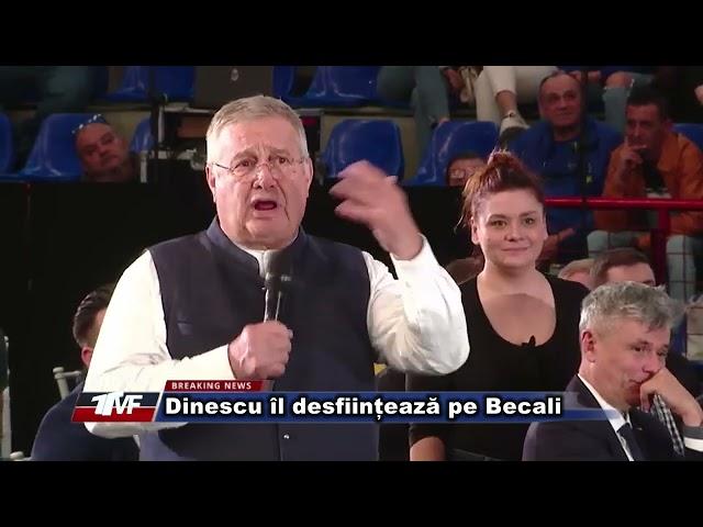 Dinescu îl desființează pe Becali