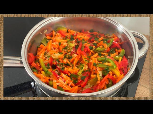 Всё гениальное - просто! Тушеная МОРКОВЬ с болгарским перцем/Stewed CARROTS with bell pepper