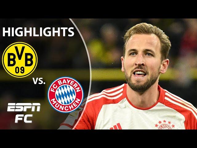  HARRY KANE HAT TRICK  Borussia Dortmund vs. Bayern Munich | Bundesliga Highlights | ESPN FC