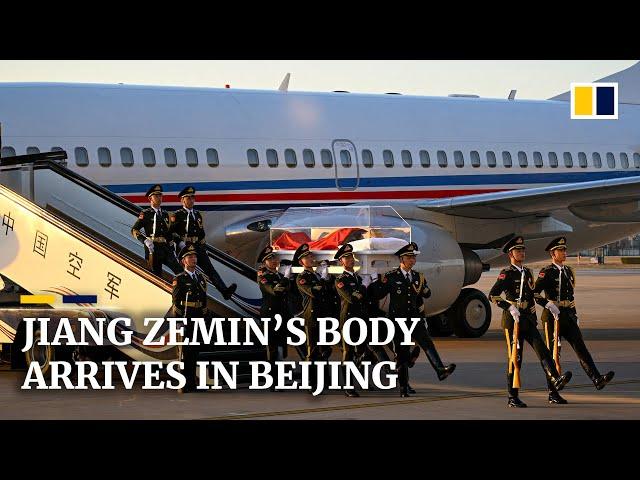 Chinese ex-leader Jiang Zemin’s body makes final journey to Beijing as China mourns