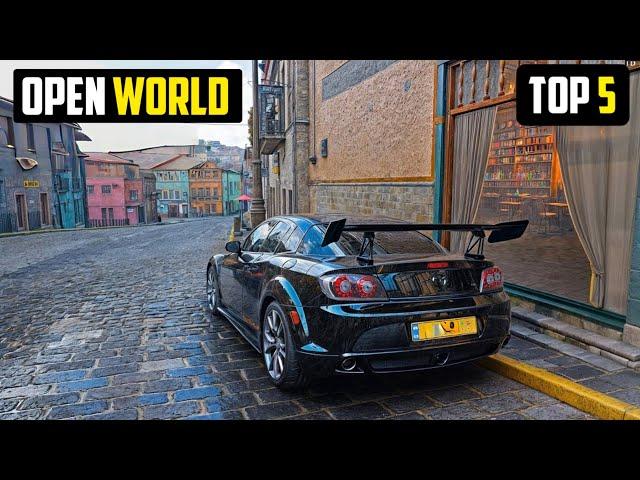 Top 5 OPEN WORLD Car Racing Games Like Forza horizon For Android & iOS 2024 | High Graphics