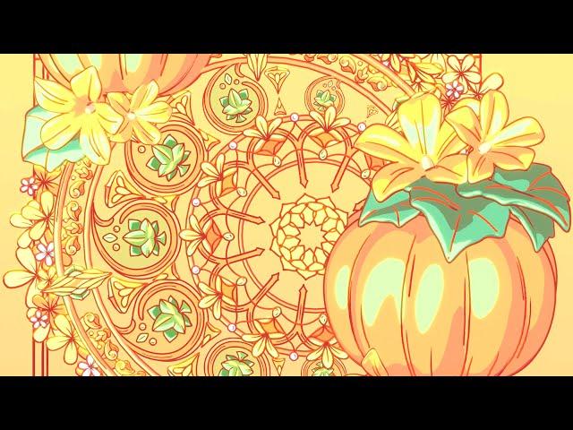 Art Noveau Pumpkins in Blender 3D with Grease Pencil & Geometry Nodes