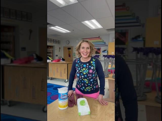 How to remove glue from tables #artroomcleanup #classroomcleaning #glue #elementaryart #removingglue
